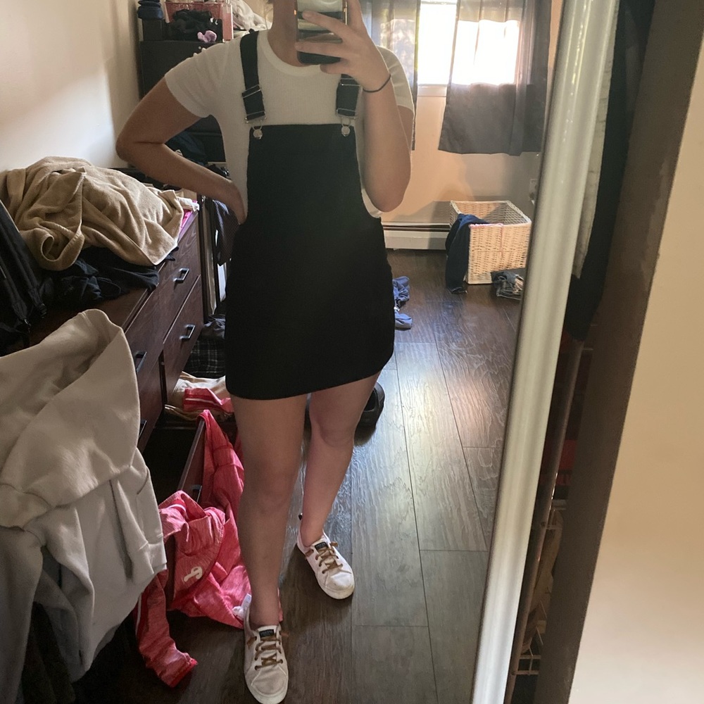 Black overall skirt size small